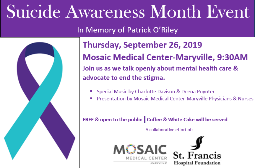 Suicide Awareness Month event